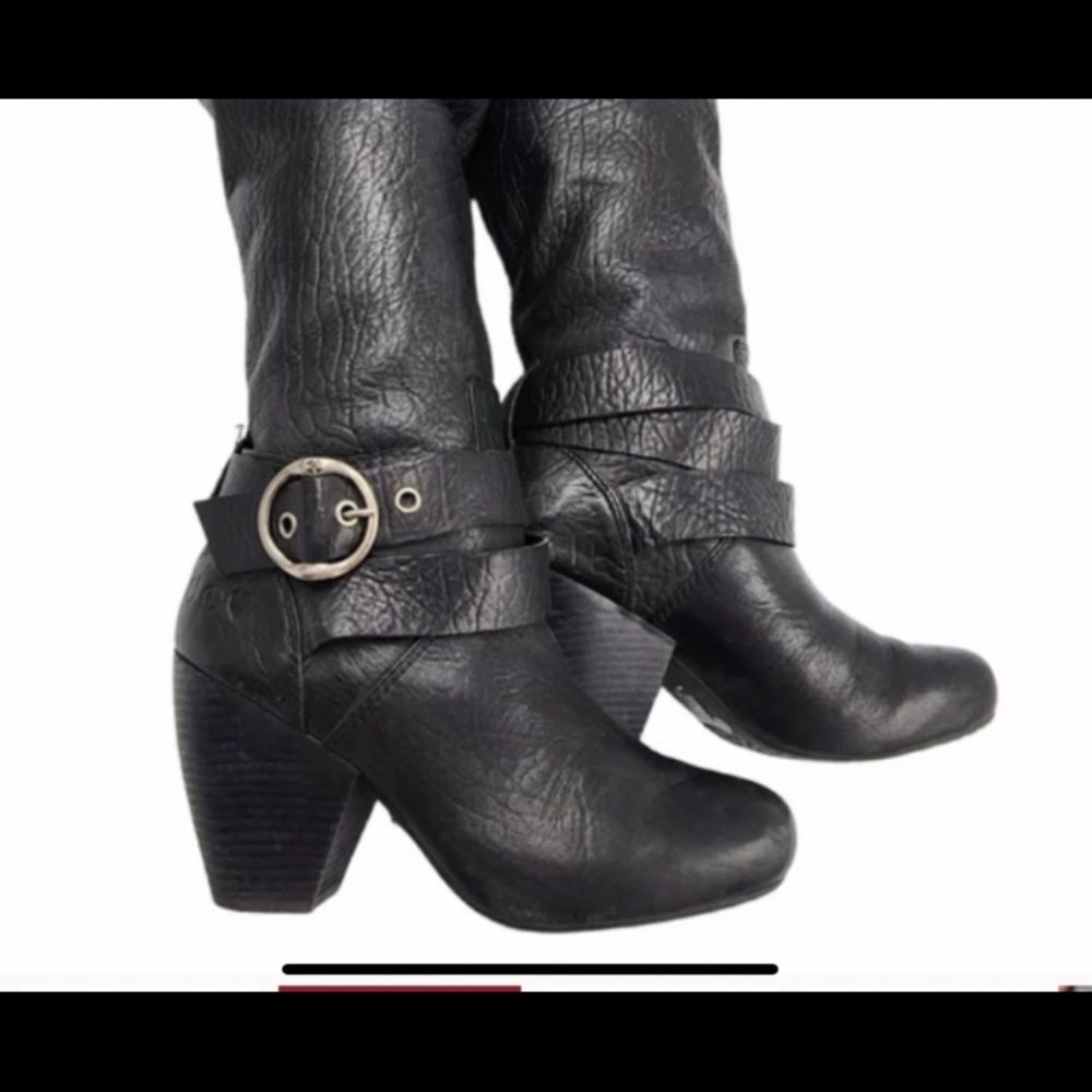 ❤️Lucky Brand black Candice pebbled leather. good preloved condition.🍀✌🏻❤️ - Picture 6 of 9